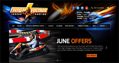 Desktop Screenshot of highvoltagekarting.com