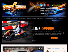 Tablet Screenshot of highvoltagekarting.com